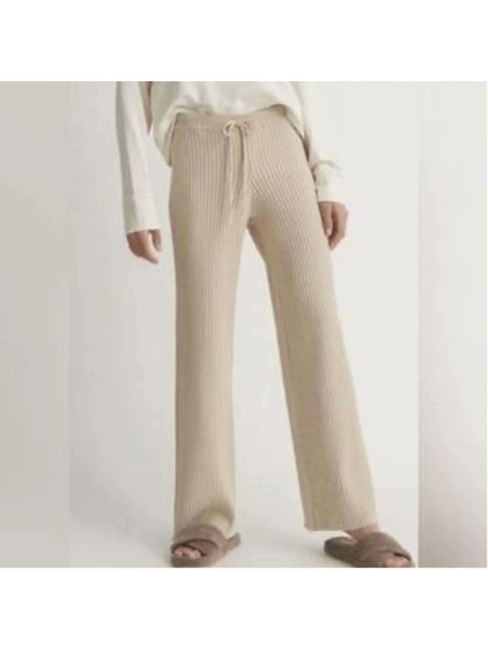 Kennedy rib knit Skin Wide Leg Knit Pants